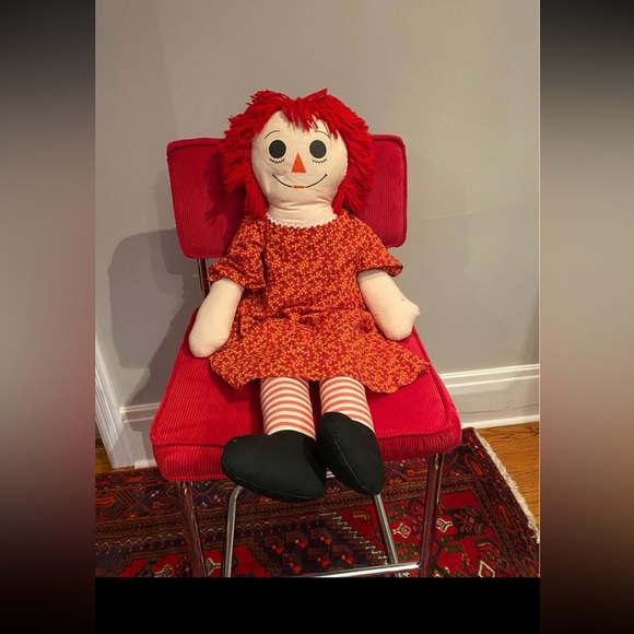 4 - 3 FOOT TALL- VINTAGE RAGGEDY ANN DOLLS - Picture 8 of 9